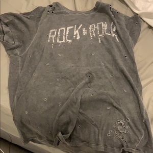 Rock and roll graphic tee